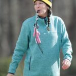 Head coach Emily De Jiacomo during a lacrosse practice at Riverside Military Academy on Friday, Jan. 26, 2018 in Gainesville, Ga. (AJ Reynolds/Brenau University)