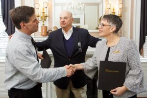 From left: Will Schofield, Lynn Darby and Anne Skleder