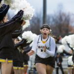 Brenau's Kailey Posea, a freshman from Cumming, Ga., takes the field before the first Brenau lacrosse match against Georgetown College on Friday, Feb. 9, 2018 in Gainesville, Ga. (AJ Reynolds/Brenau University)
