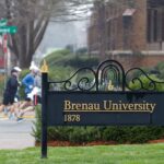 Brenau University Sign on front lawn