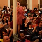 Audience members cheer as an award is given during the Brenau University Honors Convocation on Thursday, April 12, 2018. (AJ Reynolds/Brenau University)