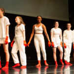 Dancers perform during the arts showcase.