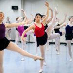 group of students dancing