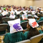 Children graduating