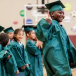 Demari Randolph dances during the graduation ceremony for the RISE summer program. (AJ Reynolds/Brenau University)