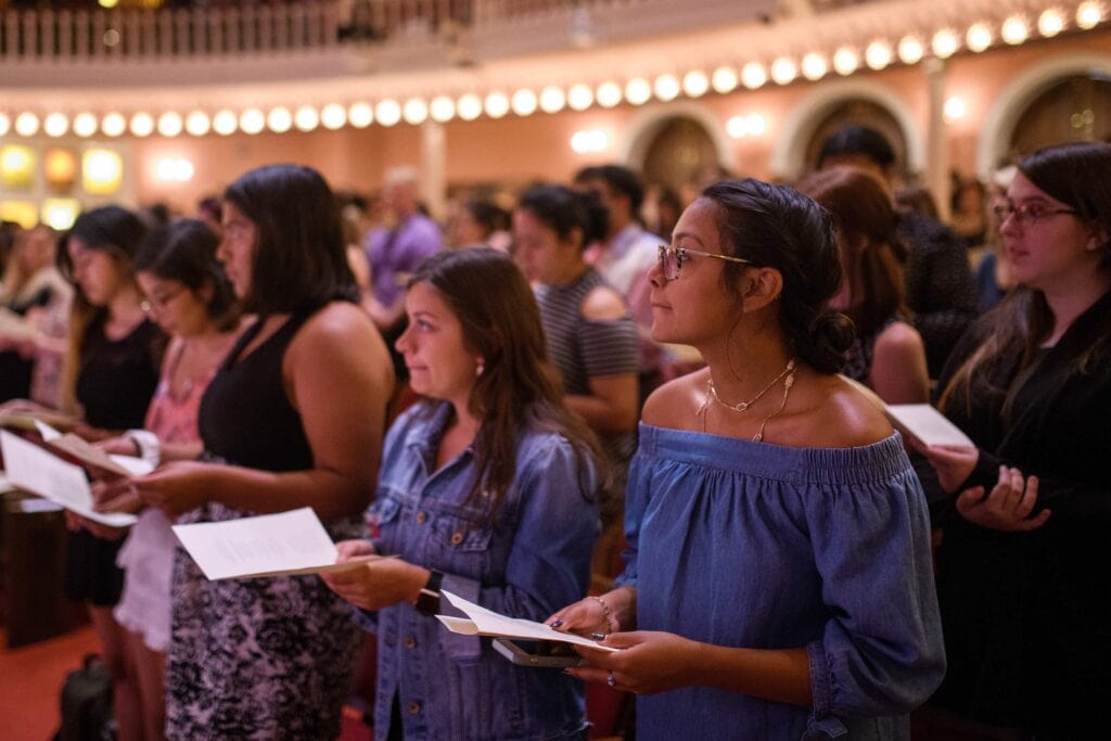 students in the audience