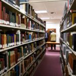 Tunnel view of the Graham Arader Research Room in Trustee Library