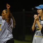 Student athletes cheering