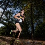 A student runs cross country. 2