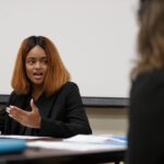 Ayana Daniels during the 16th annual Brenau University Mock Mediation Invitational tournament.