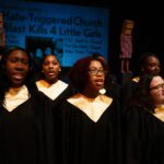 Students singing