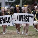 Cheer team performs after Convocation.