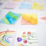 GOLDen Grams with flowers drawn on them