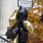 black and gold balloons