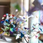 tree covered in butterflies