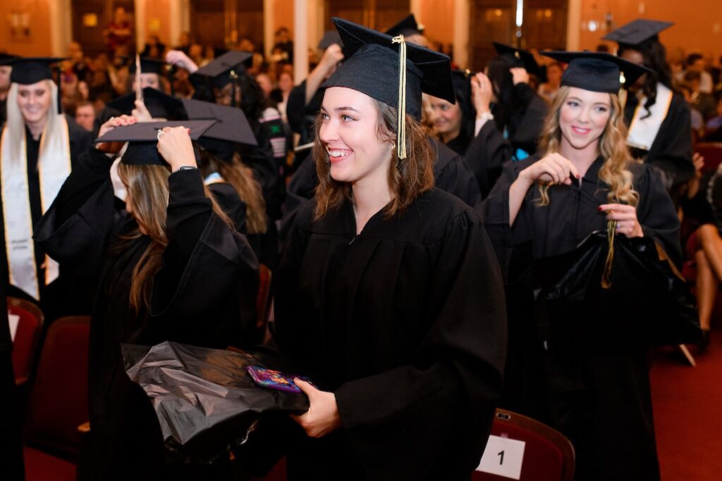 students walking in pearce