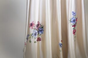 1930s Silk Charmeuse Evening Gown detail