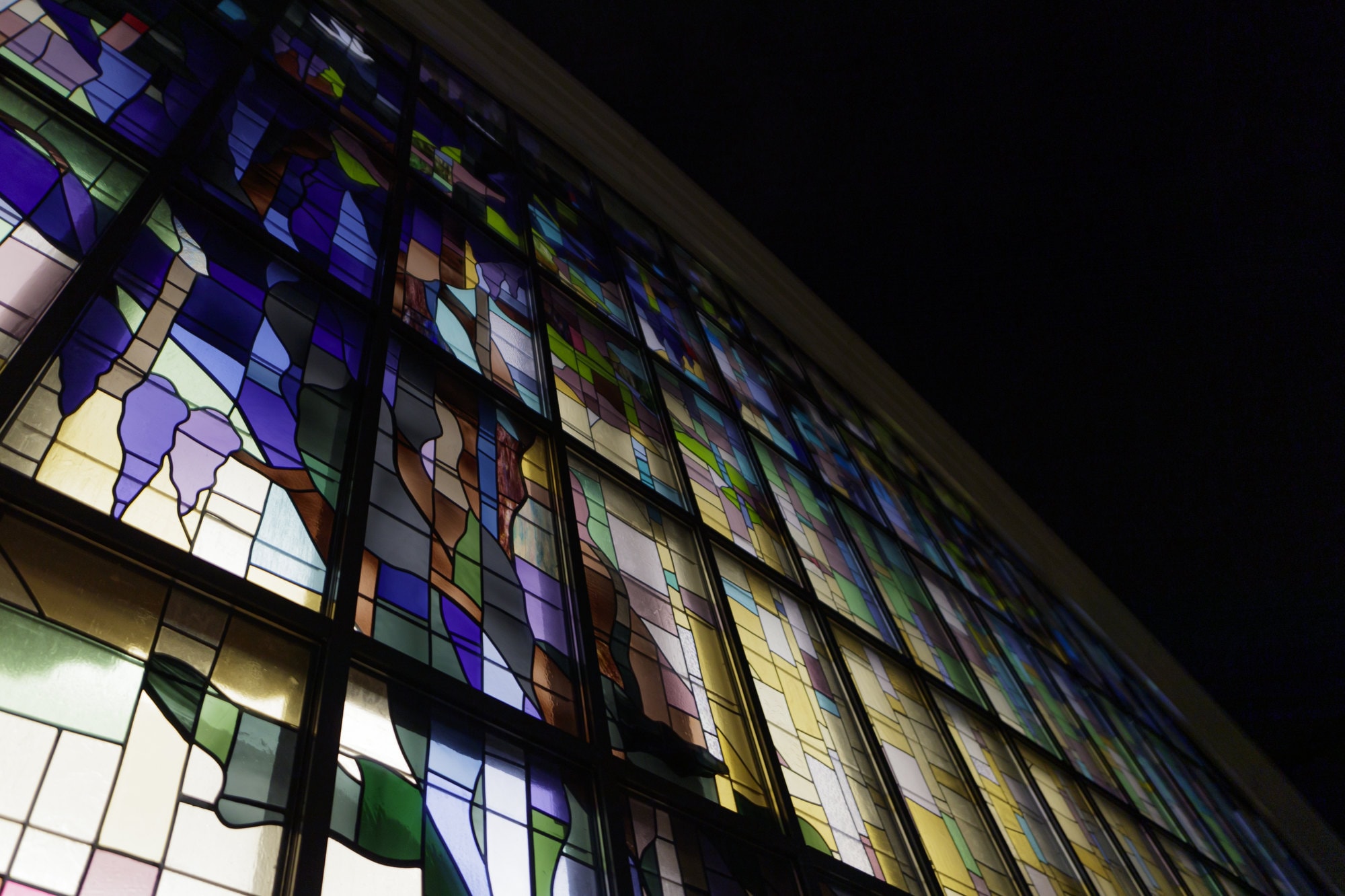 Burd Center stained glass window