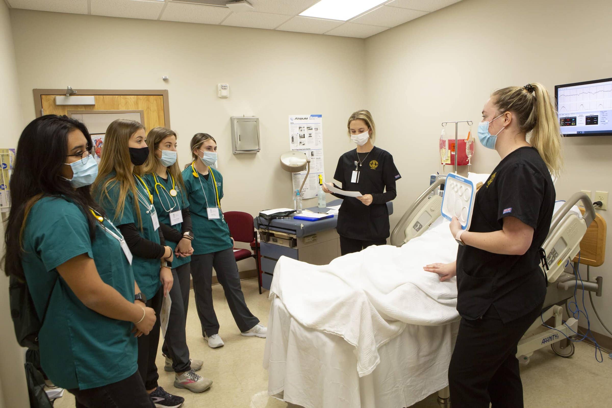 Medical scholar students learn how to take care of patients.