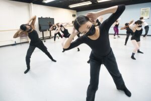 Students dancing in a class at Days of Dance.