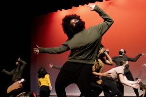 A dance performance at the 2022 Martin Luther King Jr. Convocation