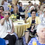 Alumni raising a glass