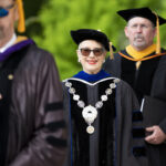 President Anne Skleder at Brenau University's spring graduation