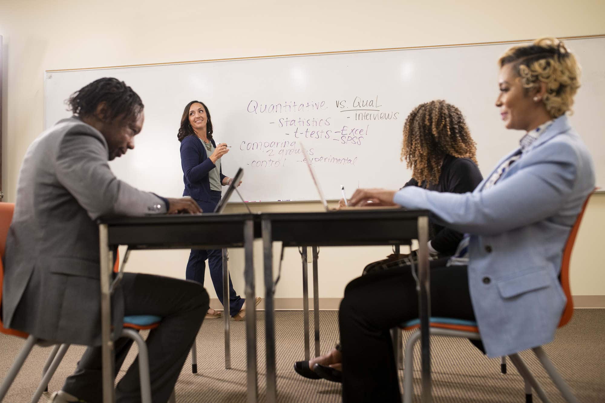 Doctorate of Education students studying