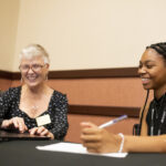 A student registers for classes