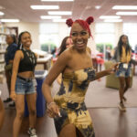 Students in the Brenau Trustee Library