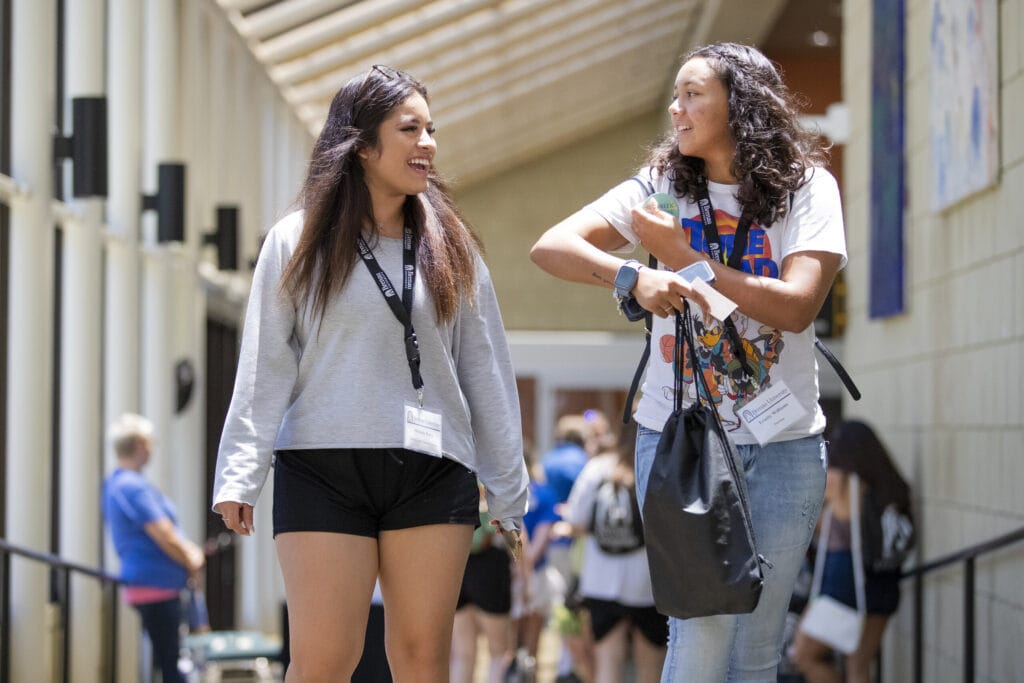 Students had time to connect in between registration