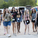 Students at the Beach Bash.