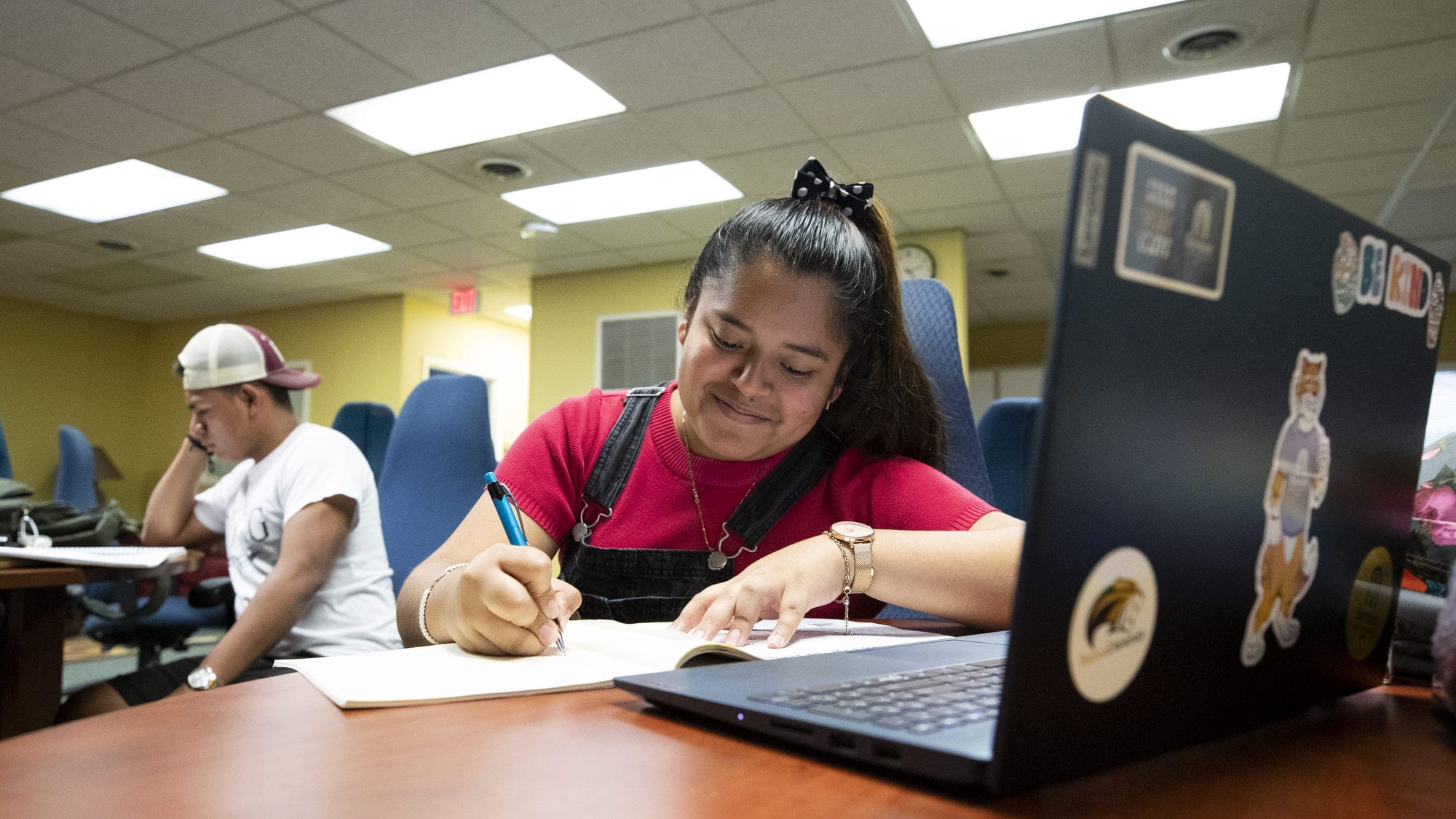 Students receive tutoring at the Center for Academic Success