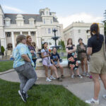 A group of students on a Twilight Tour.