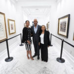 Part of the Collins family with the Picasso exhibit