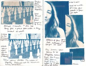 Sketchbook entries by Hope Vigil-Shuck girl