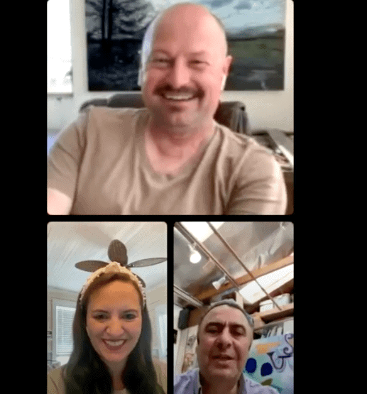 Brenau University online meeting with diverse students and faculty.