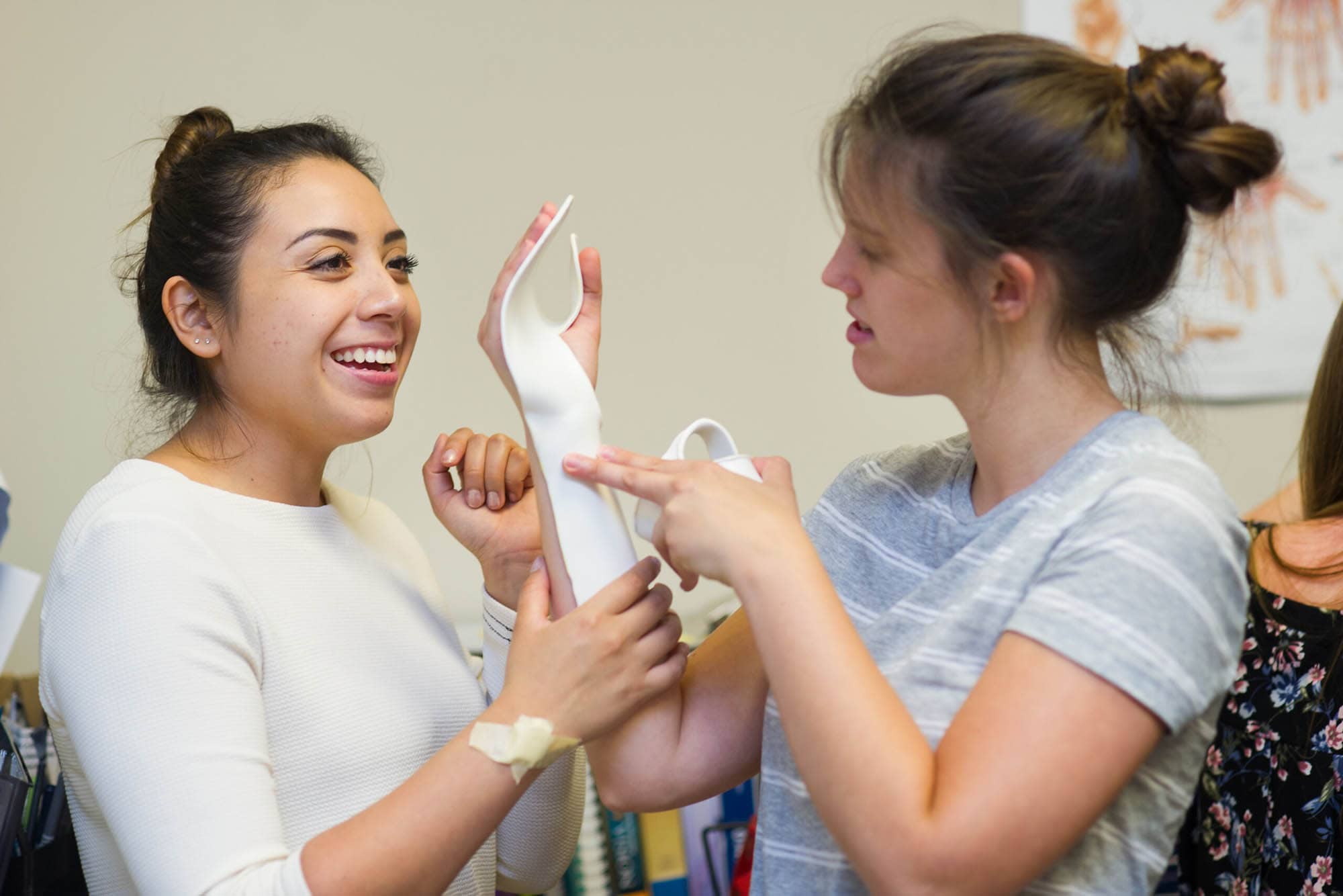 OT students in lab