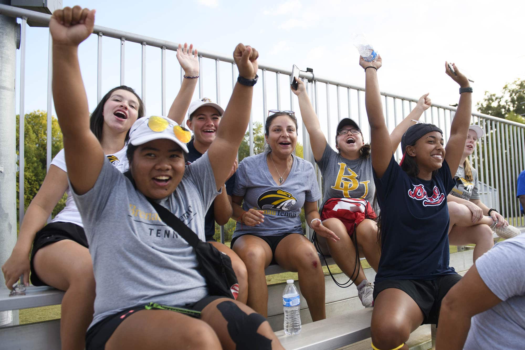 Student Cheering at the Homecoming Game