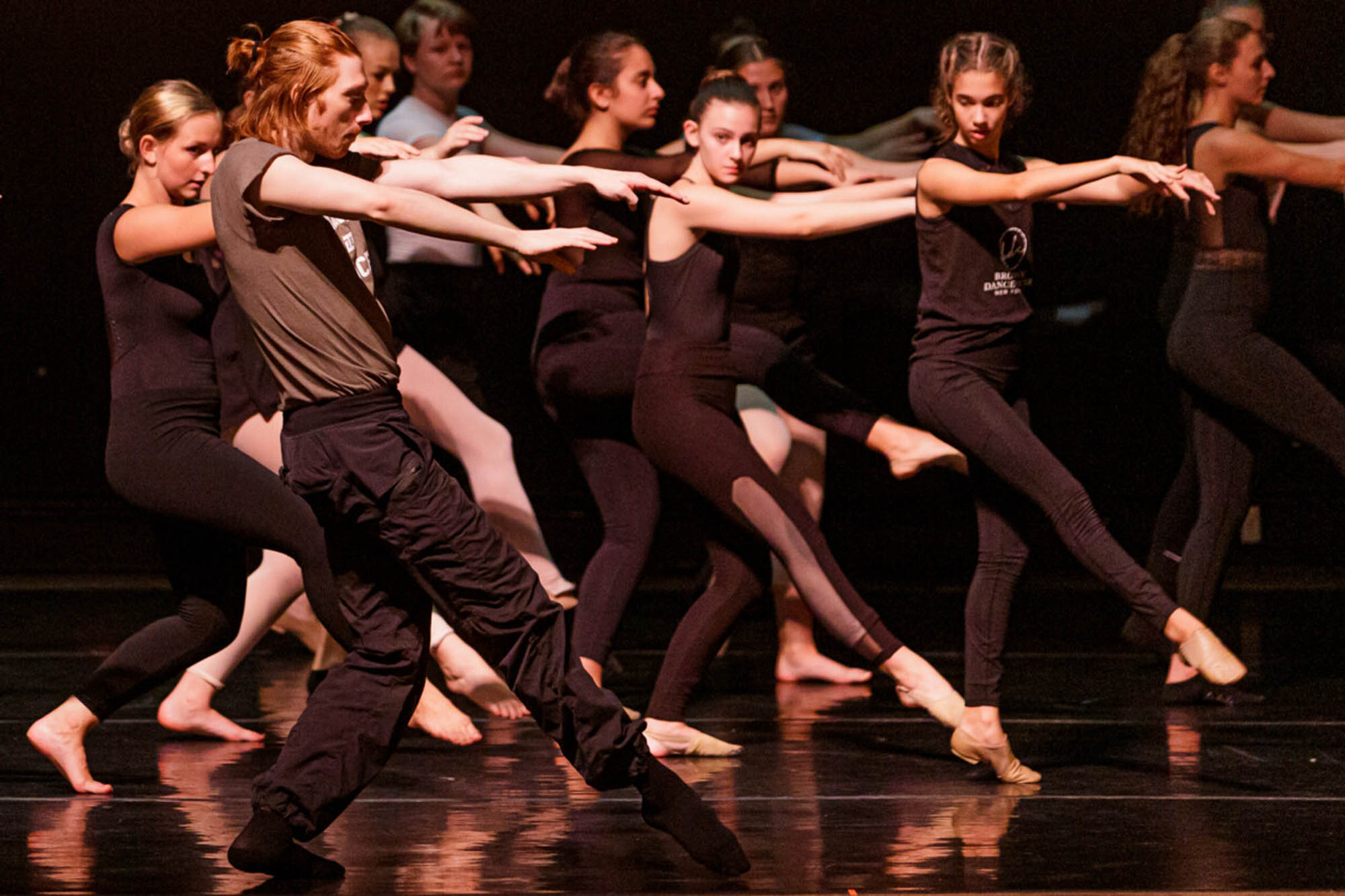 Dancers performing on stage