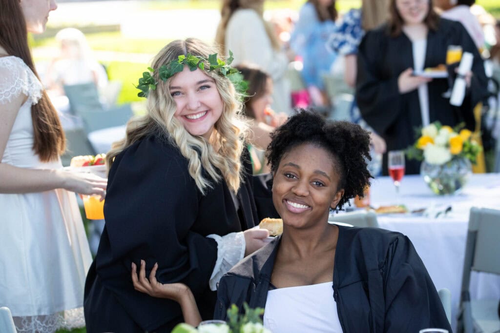 Newly crowned seniors enjoy the brunch