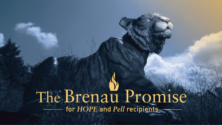 Brenau Promise with Lucile the Golden Tiger