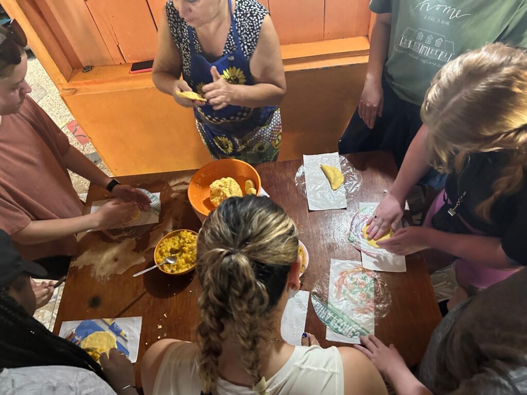 Brenau students learn to make empanadas in Costa Rica