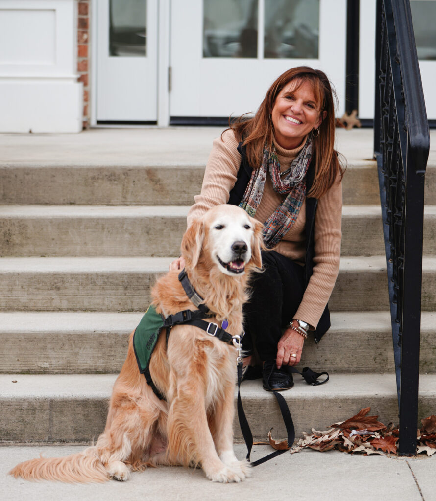 CURRIER and Dr. G outside the Darby School