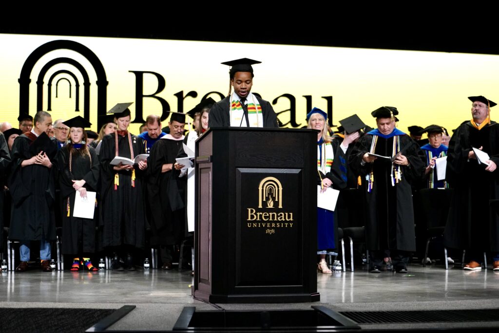 Jordan Ray gives the invocation