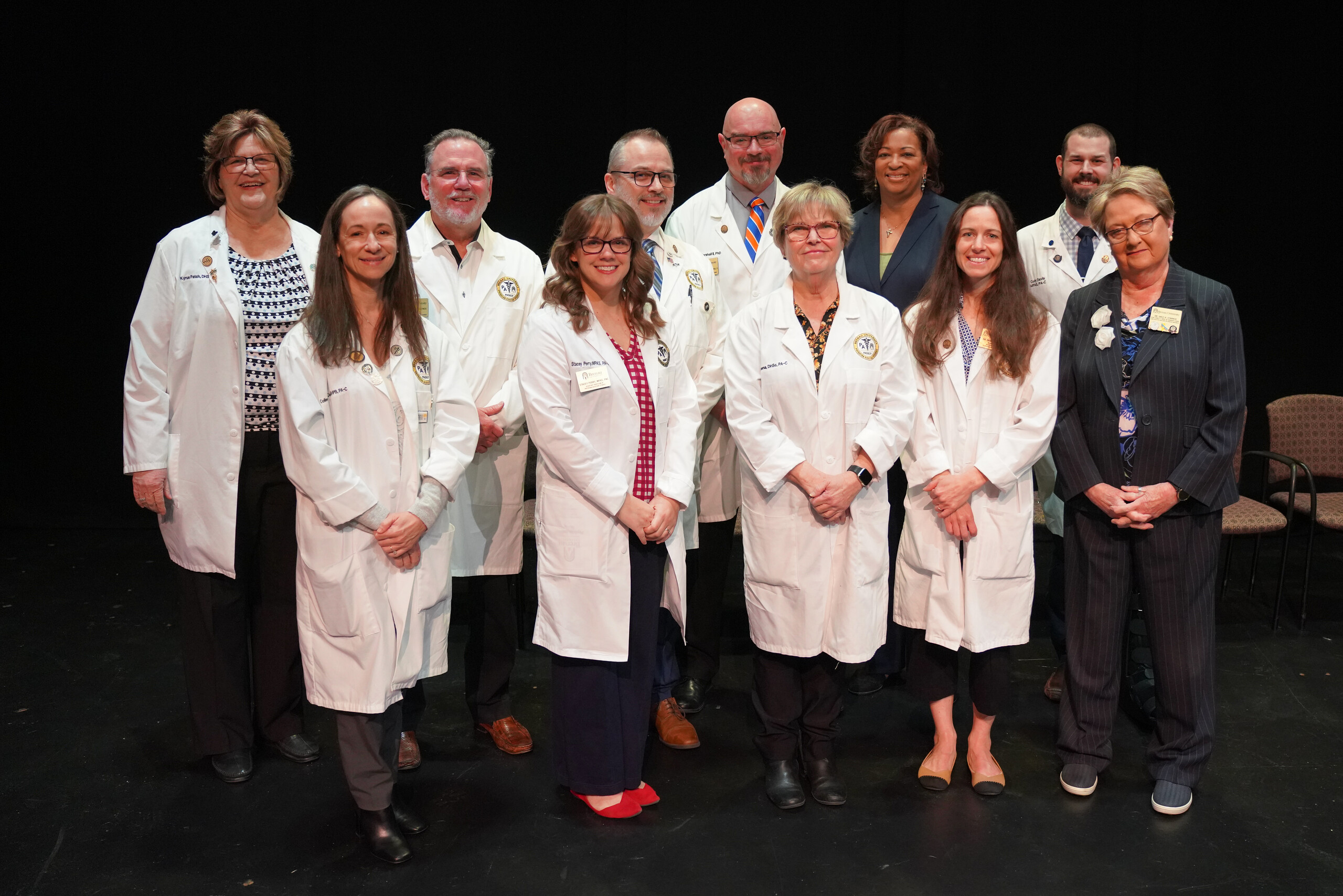 Physician Assistant faculty at the spring 2025 white coat ceremony
