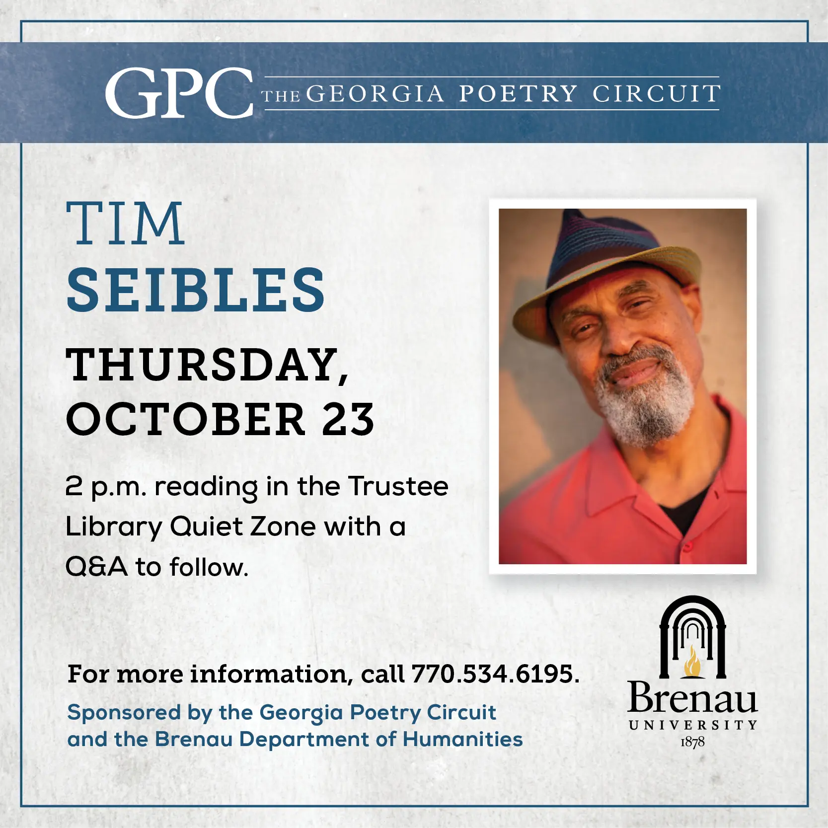 Poetry Reading with Tim Seibles