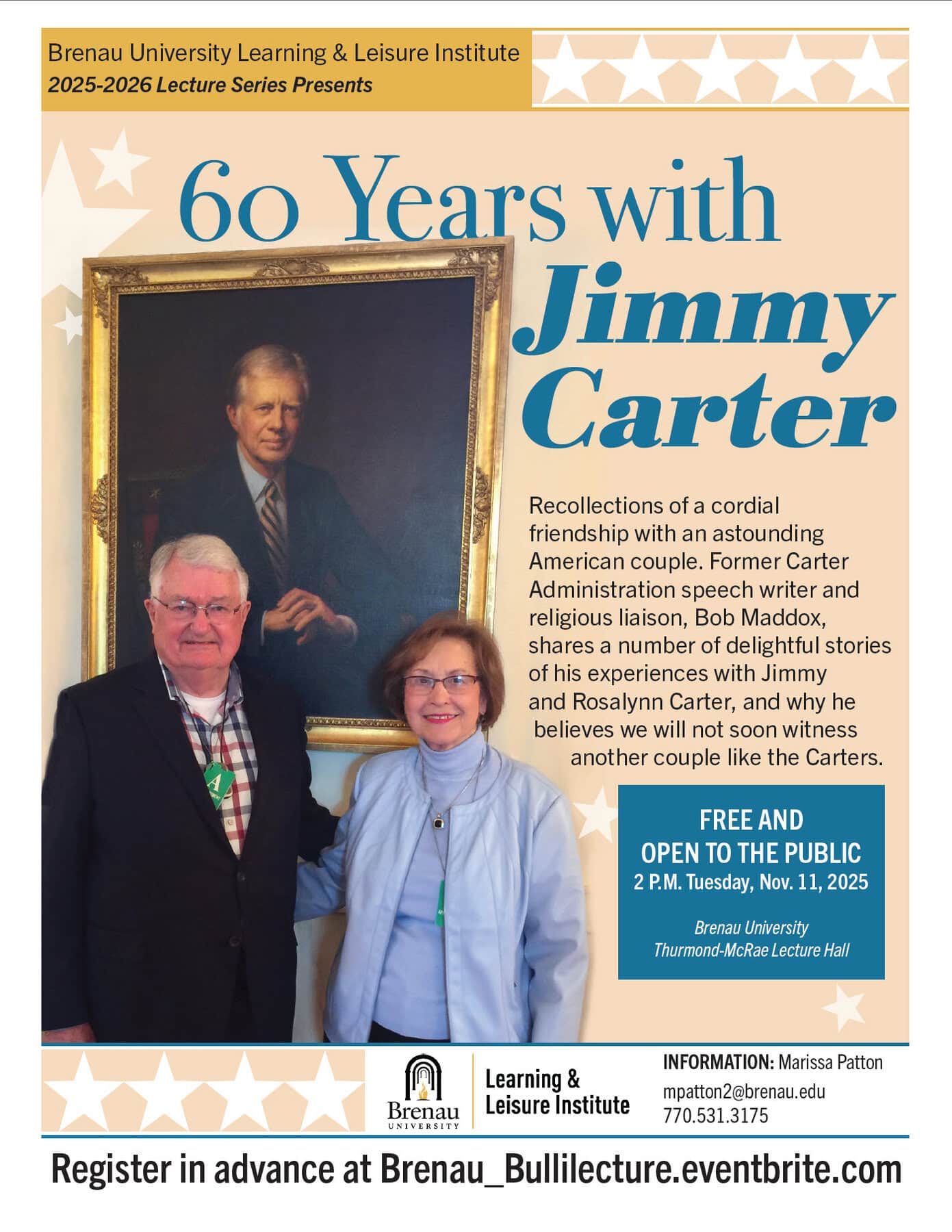 BULLI Lecture Series 60 Years with Jimmy Carter