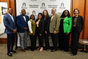 A group photo of Riipen staff and Brenau faculty